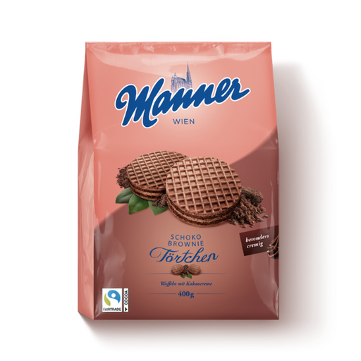 Manner Wafers Chocolate Brownie Tartlets 400g