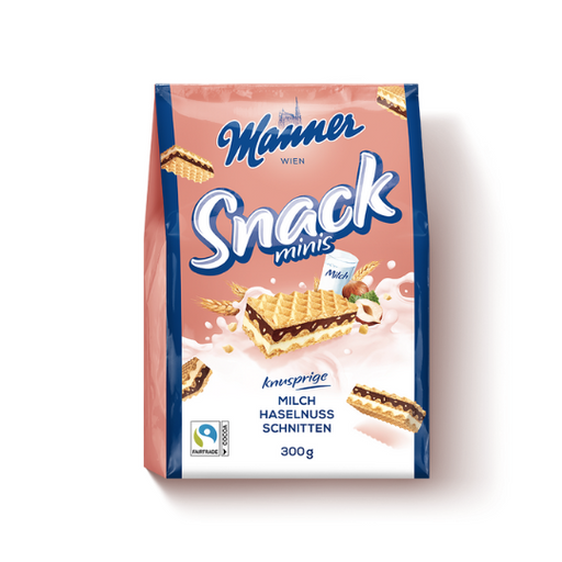 Manner Wafers Hazelnut Snack Minis 300g