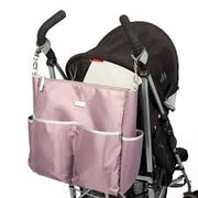 Diaper Bag and Backpack Kiwisac Kamamito Taupe Pink Rose - Shoesandbagx
