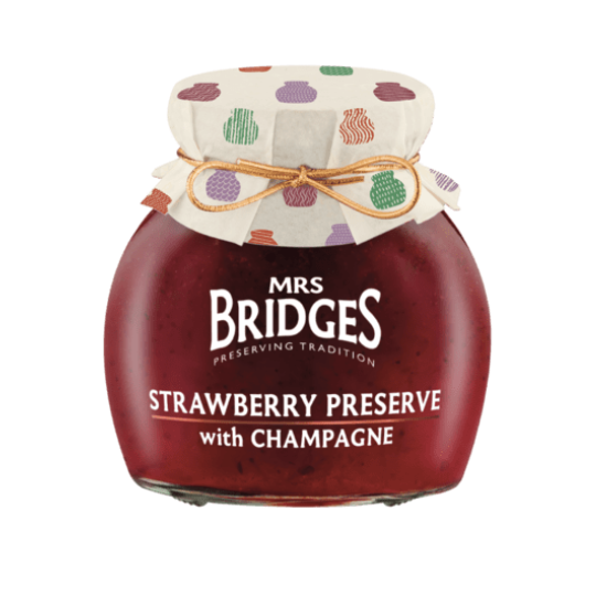 Mrs Bridges Strawberry Preserve with Champagne 340g/250g