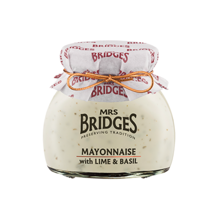 Mrs Bridges Mayonnaise with Lime and Basil jar 180g