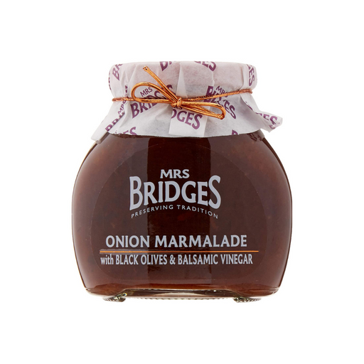 Mrs Bridges Onion Marmalade with Black Olives and Balsamic Vinegar