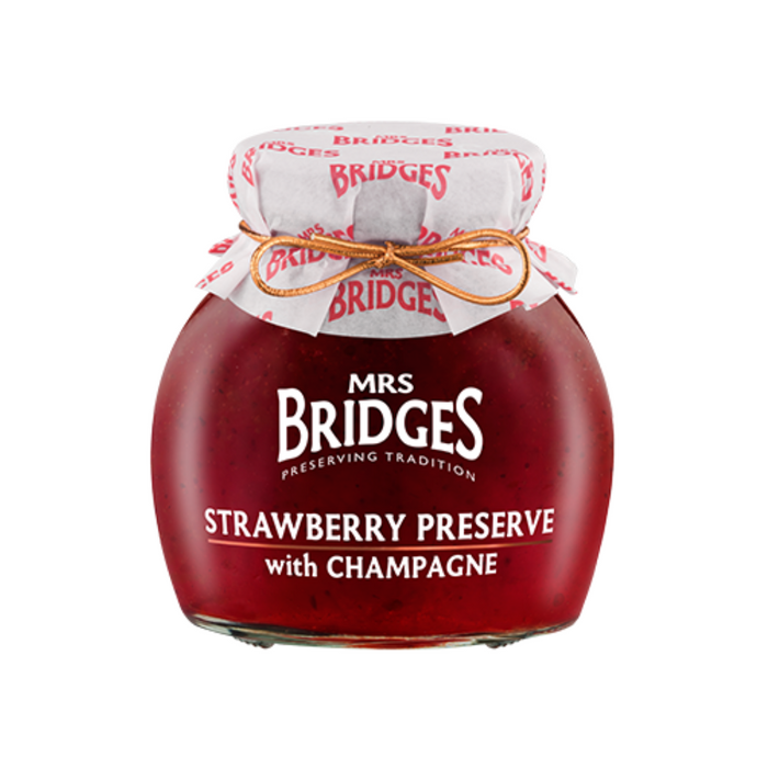 Mrs Bridges Strawberry Preserve with Champagne