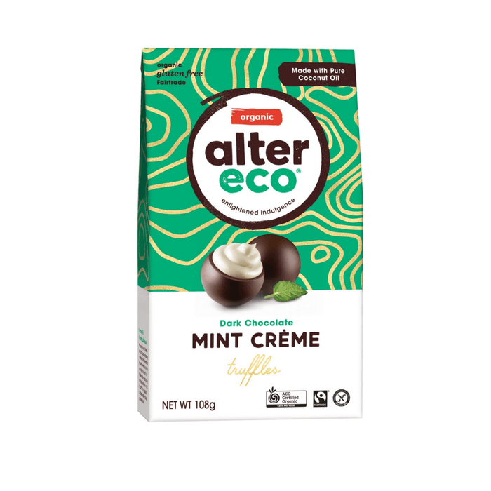 Alter Eco Dark Chocolate Truffles Mint Crème 108g
