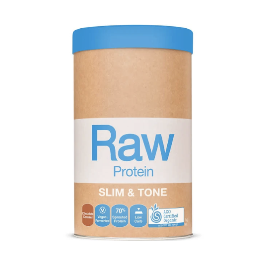 Raw Protein Powder Chocolate Caramel Amazonia 500g