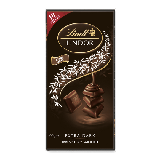 Lindt Chocolate Block Extra Dark 100g