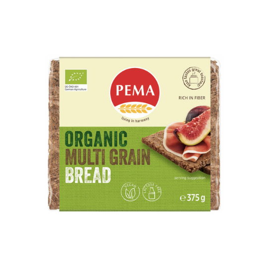 German Bread Organic Multigrain Bread PEMA 500g German Foods