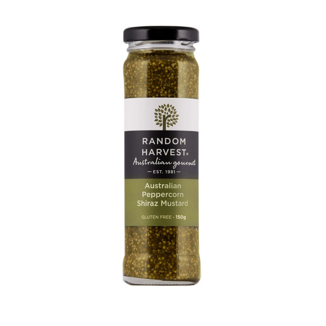 Random Harvest Gourmet Australian Peppercorn Shiraz Mustard 150g — Gourmet World Foods