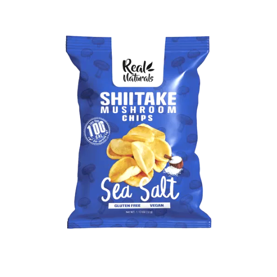 Shiitake Mushroom Chips Sea Salt Real Naturals 32g