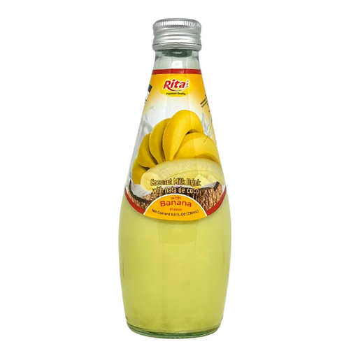 Coconut Milk Drink with Nata de Coco Banana Flavour Rita 290ml