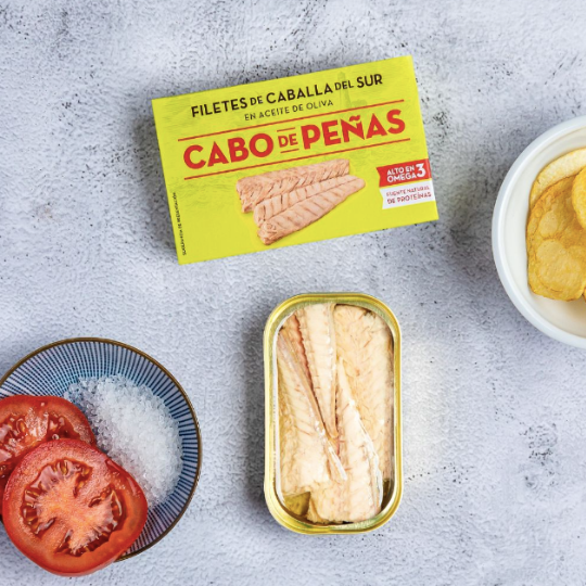 Mackerel Fillets in Olive Oil Cabo de Peñas 120g